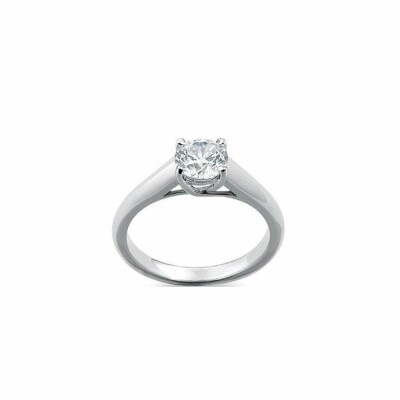 Solitaire en or blanc et diamant de 0.12ct