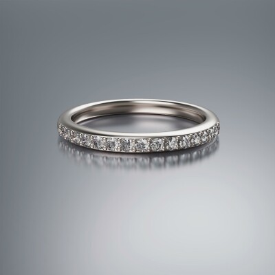 Platinum Claw Eternity Diamond Ring