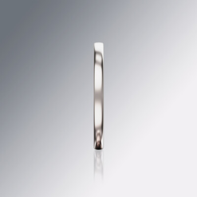 Platinum Flat 2mm Wedding Band
