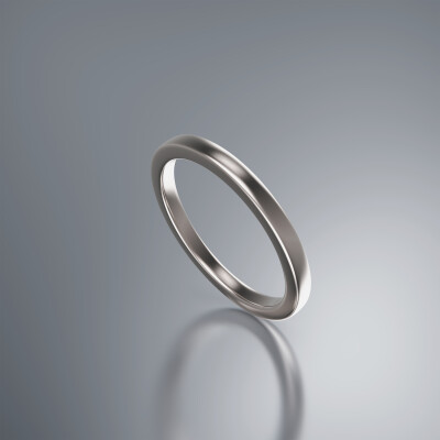Platinum Flat 2mm Wedding Band