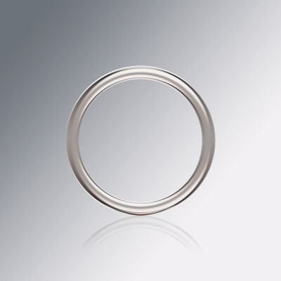 Platinum Half-Round 3mm Wedding Band