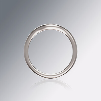 Platinum Curved Wedding Band