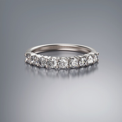 Platinum Claw Eternity Diamond Ring