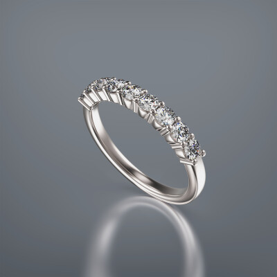 Platinum Claw Eternity Diamond Ring