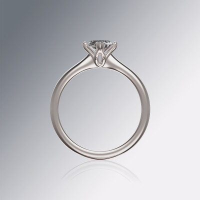 Platinum 4-Claw Solitaire Marquise Diamond Ring