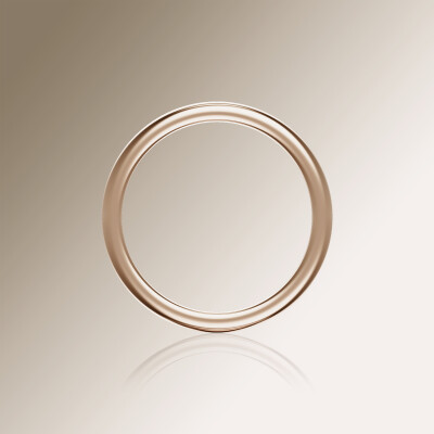 Rose Gold Half-Round 3mm Wedding Band