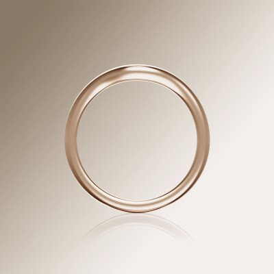 Rose Gold Curved Wedding Band