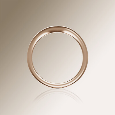 Rose Gold Wishbone Wedding Band