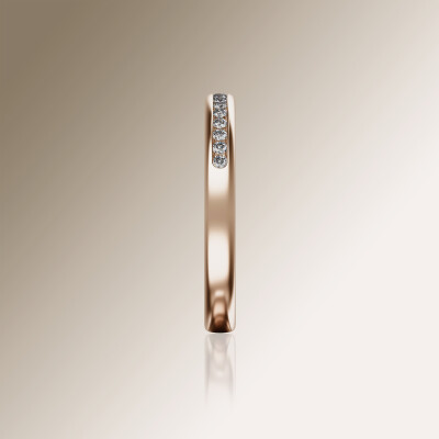 Rose Gold Channel Eternity Diamond Ring