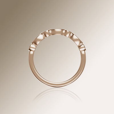 Rose Gold Eternity Diamond Ring