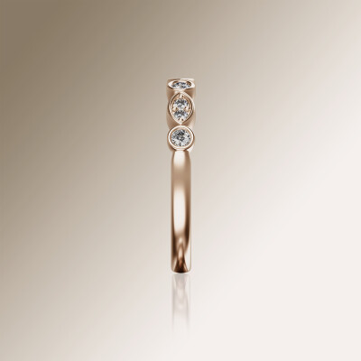 Rose Gold Eternity Diamond Ring