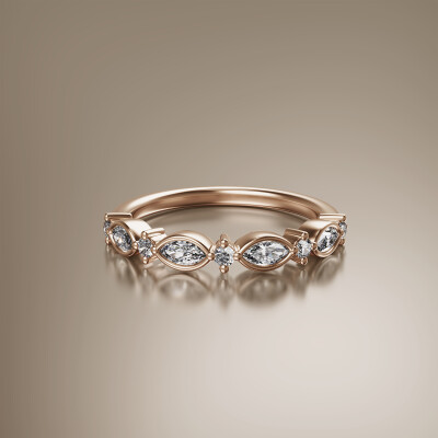 Rose Gold Eternity Diamond Ring