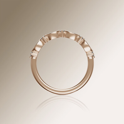 Rose Gold Eternity Diamond Ring
