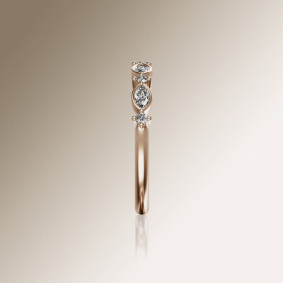 Rose Gold Eternity Diamond Ring