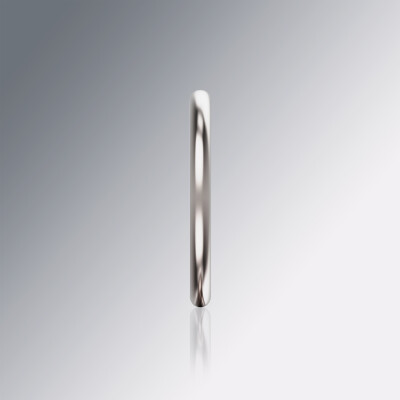 White Gold Half-Round 2mm Wedding Band