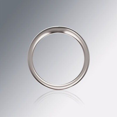 White Gold Wishbone Wedding Band