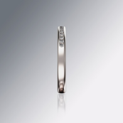 White Gold Channel Eternity Diamond Ring