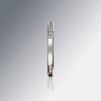 White Gold Pavé Eternity Diamond Ring