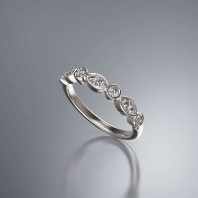 White Gold Eternity Diamond Ring