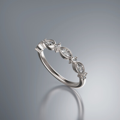 White Gold Eternity Diamond Ring