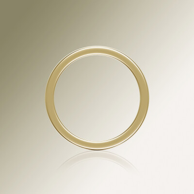 Yellow Gold Flat 3mm Wedding Band