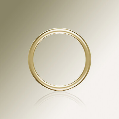Yellow Gold Half-Round 2mm Wedding Band