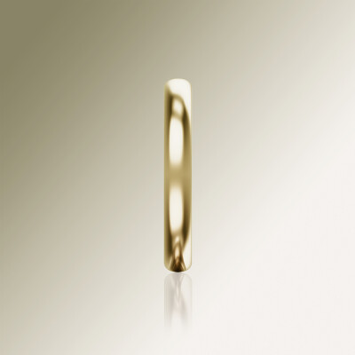 Yellow Gold Half-Round 3mm Wedding Band