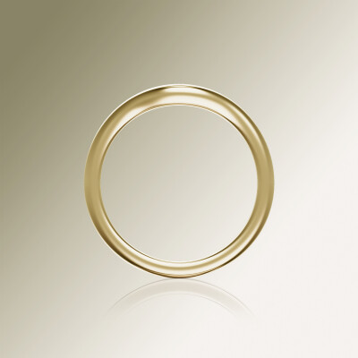 Yellow Gold Curved Wedding Band