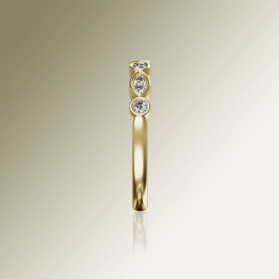 Yellow Gold Eternity Diamond Ring