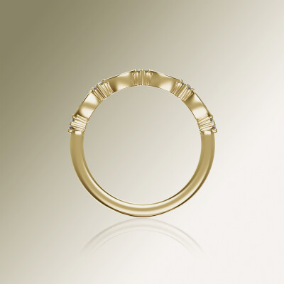 Yellow Gold Eternity Diamond Ring