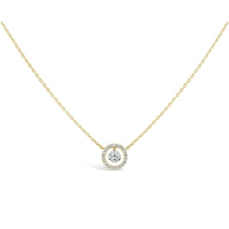 Collier Sarlane Entourage en or jaune et diamants de 0.15ct 