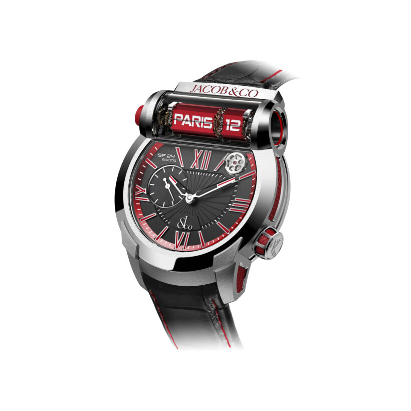 Jacob & Co Epic SF24 Racing grade 5 titanium red watch