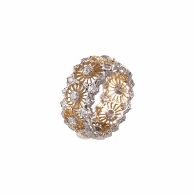 Bague Buccellati Tulle en or blanc, or jaune et diamants