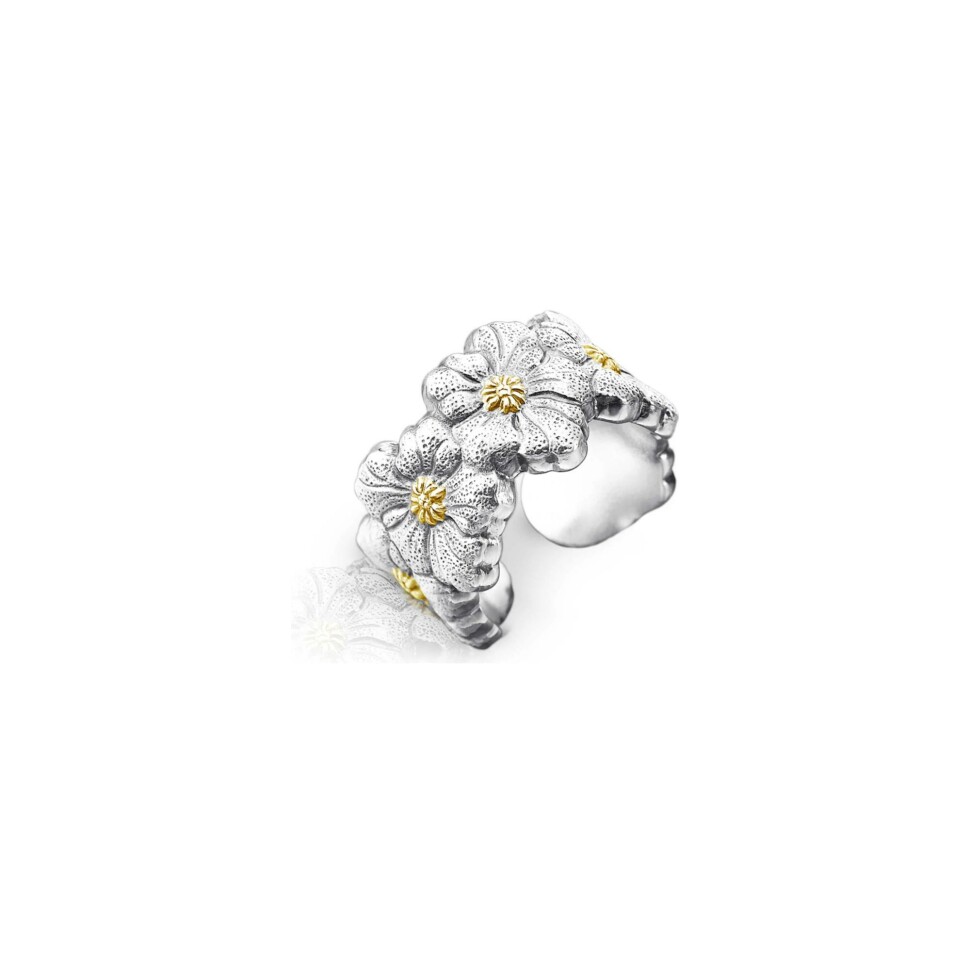 Buccellati Blossoms ring, silver and vermeil