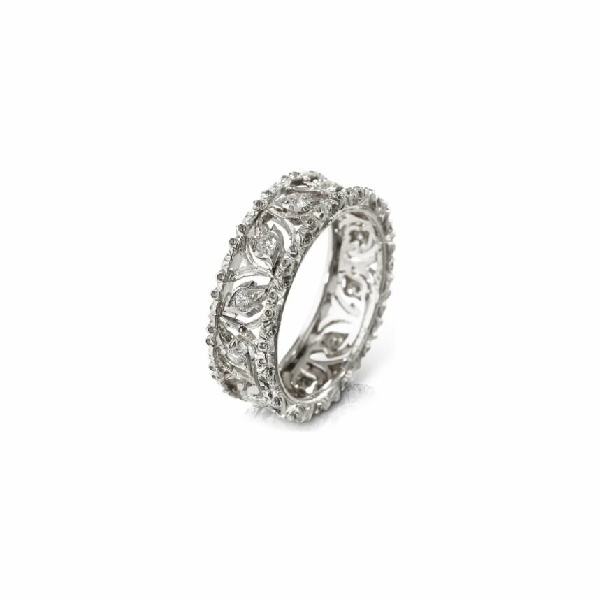 Eternelle Buccellati Ramage ring in white gold and diamonds