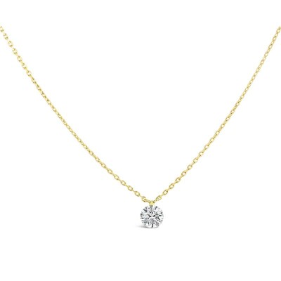 Collier Sarlane Etincelle en or jaune et diamant de 0.15ct 