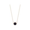 Collier Ginette NY MINI EVER en or rose et blue sand stone