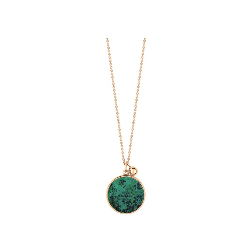 GINETTE NY EVER necklace, rose gold and chrysocolla