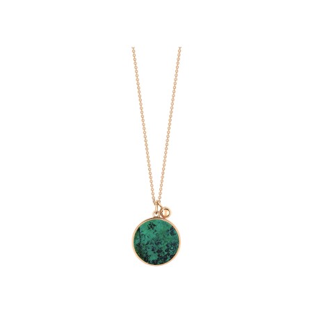 GINETTE NY EVER necklace, rose gold and chrysocolla