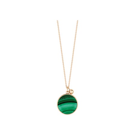 GINETTE NY EVER necklace, rose gold and malachite