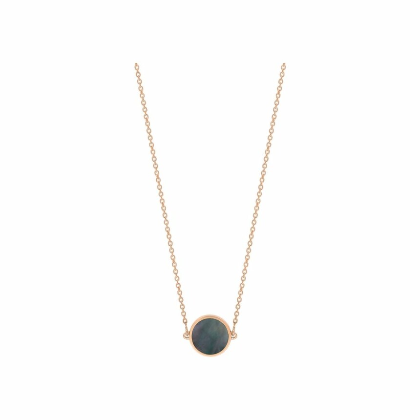 GINETTE NY Mini EVER necklace, rose gold and mother-of-pearl