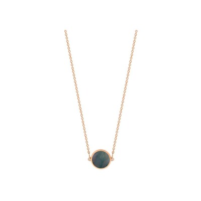 GINETTE NY Mini EVER necklace, rose gold and mother-of-pearl