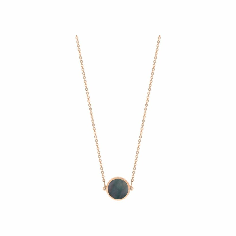 GINETTE NY Mini EVER necklace, rose gold and mother-of-pearl