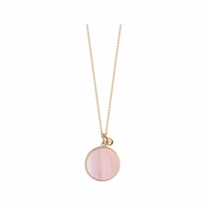 Ginette NY EVER necklace, rose gold and pink mother-of-pearl