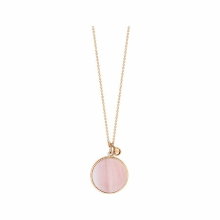 Ginette NY EVER necklace, rose gold and pink mother-of-pearl