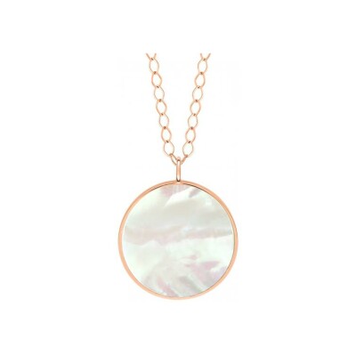 Collier GINETTE NY JUMBO en or rose et nacre