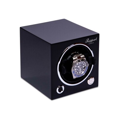 Rapport London Evolution Single Watch Winder - Midnight Black