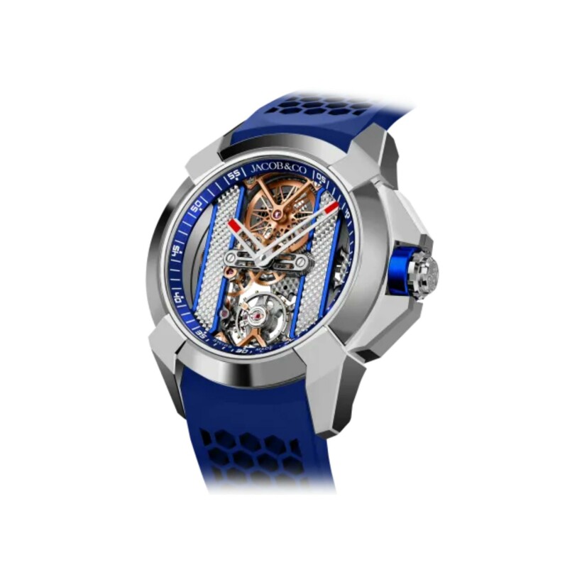Montre Jacob & Co Epic X Stainless Steel - Blue Inner Ring