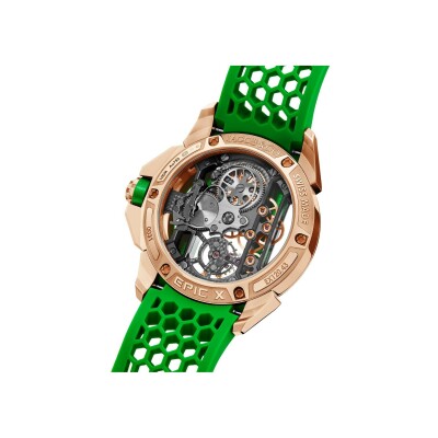 Jacob & Co Epic X Bridges Rose Gold (Green) 44mm Watch