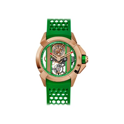 Jacob & Co Epic X Bridges Rose Gold (Green) 44mm Watch